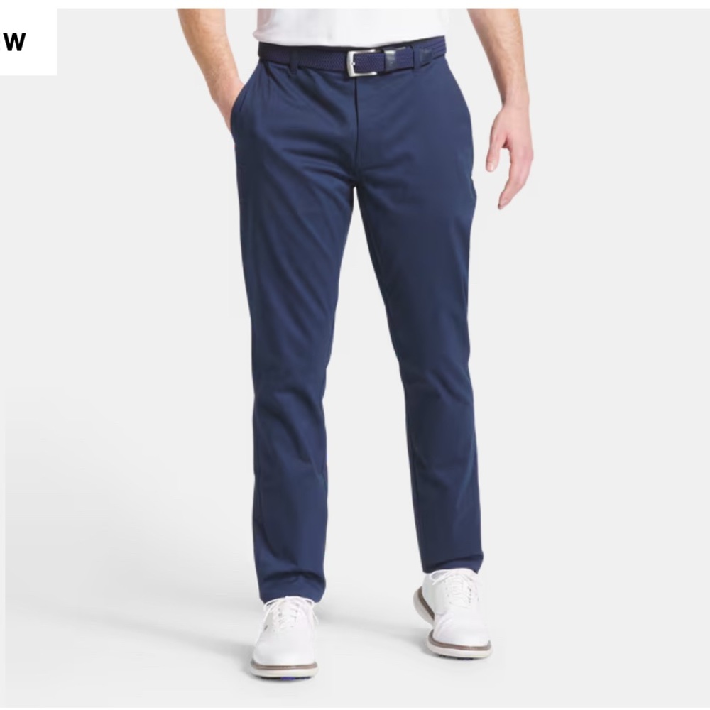 FootJoy Evolve Golf Pants Navy Performance Stretch Chino Flat Front 38 x 27
